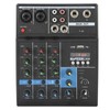 Professional 4 Channel Audio Mixer, Sound Board Console System, DJ