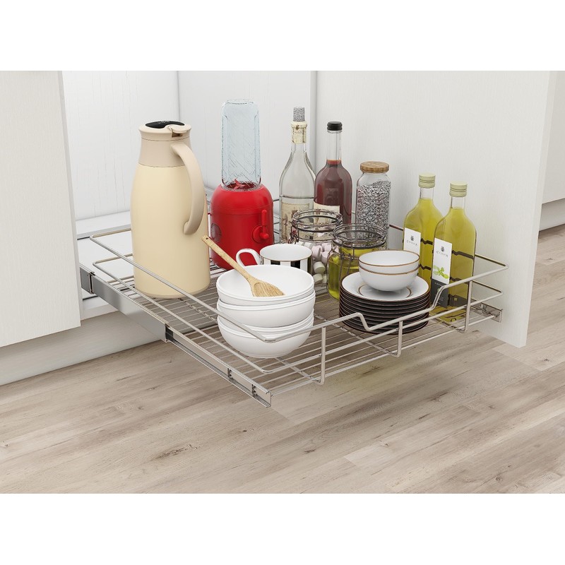 Pull Out Cabinet Organizer 20" W X 17" D, Slide
