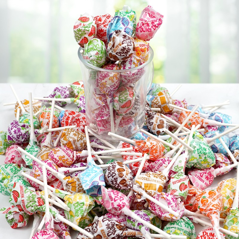 DUM DUMS Original Mix Lollipops, 1 lb Bag (60 Pieces