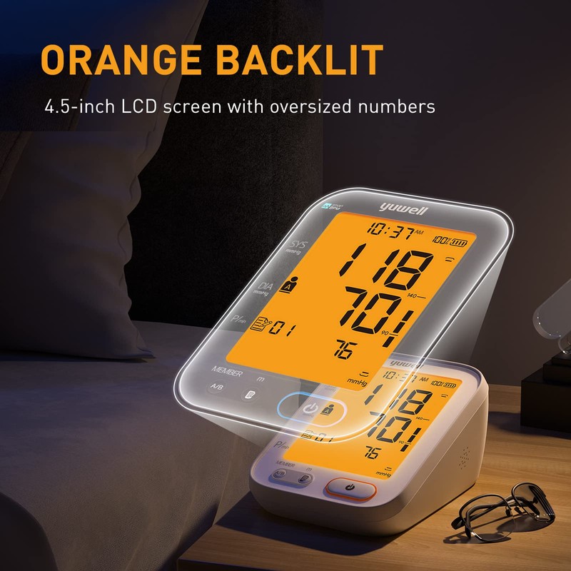 yuwell Upper Arm Blood Pressure Monitor | Medical Grade, BP