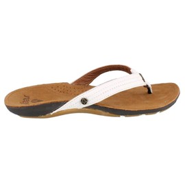 Reef Women's Miss J-Bay, Tan/White, 6