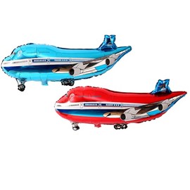 YOVEKAT 6pcs Foil Airplane Balloons Airplane Helium Balloons Decoration for Party Birthday Decoration Party Decoration