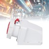 Industrial Connector Socket 16A 5 Pin 3P+N+E Surface Mount IP67