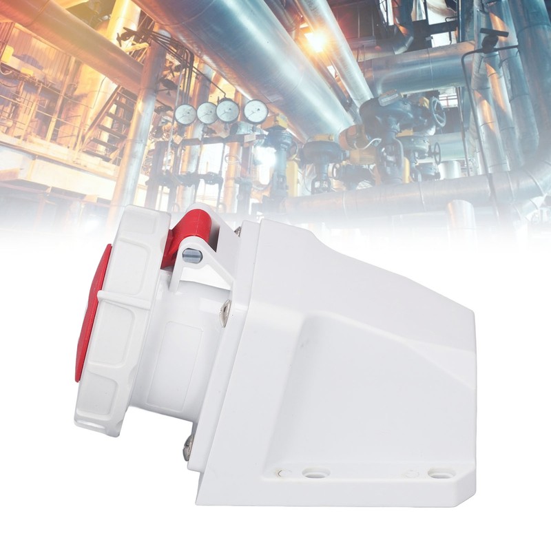Industrial Connector Socket 16A 5 Pin 3P+N+E Surface Mount IP67