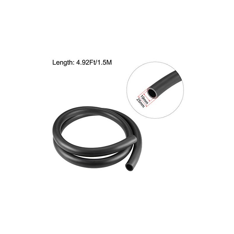 sourcing map NBR Lubricating Oil Water Hose Pipe 19 mm