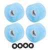 4Pcs Skateboard Wheel Set Replacement 78A Hardness PU Translucent Flashing