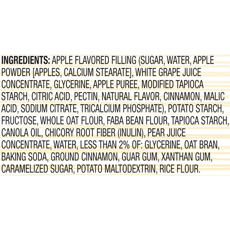 Glutino Gluten Free Oven Baked Bar, Apple Cinnamon, Naturally Flavored,