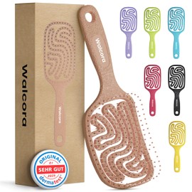 Walcora Hair Brush without Pulling, Detangling Brush & Detangler Brush for Women, Men & Children, for Curls, Wet, Fine & Long Hair, Hair Brush - Beige Cappuccino