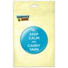 Keep Calm And Carry Yarn Knitting Kitchen Refrigerator Locker Button