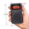 Pocket Weather Radio NOAA/AM/FM Powered by 2 AA Emergency Portable