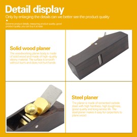 BOROCO Mini Ebony Hand Planer Carpenter's Grooves Trimming Carpenter's Slicer Manual Woodworking Safety Razor Flat Pressure Planer DIY Woodcraft Tool