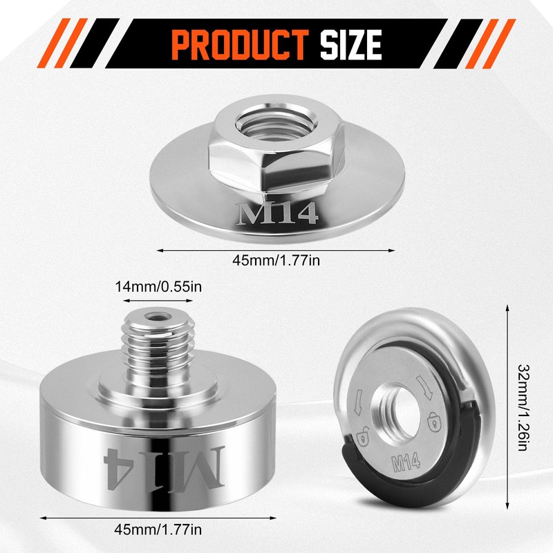 X Lock Adapter Stainless Steel 304 Professional Angle Grinder Accessories