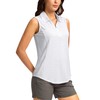 G Gradual Women's Golf Shirts Lightweight 1/4 Zip Collared Tank