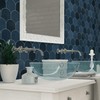 SUNWINGS 10-Sheet Fish Scale Peel and Stick Backsplash Tile, 11.4''