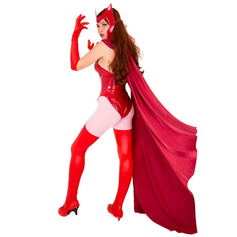 Cosplay.fm Disfraz de heroína para mujer con capa y cubierta