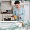 WANGDEFA 6 Pack Base Cabinet Tray Dividers Sheet Pan Rack