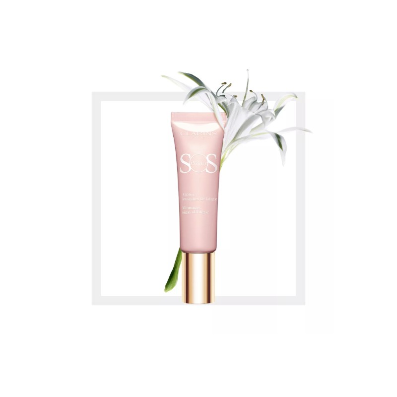 LOT OF 2 Clarins SOS Face Primer LAVENDER Brightens Sallow