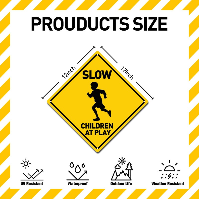 BTHUKO 12 x 12 inch “Slow - Children at Play”