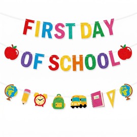 First Day of School Banner, Back to School Classroom Decorations