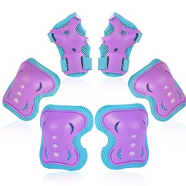 Kids/Youth Knee Pads Elbow Pad Wrist Guards Protective Gear Set, for Child Roller Skates, Cycling Bike, Skateboard, Inline Skatings, Scooter Riding, BMX bike, And Other Outdoor Sports Activities