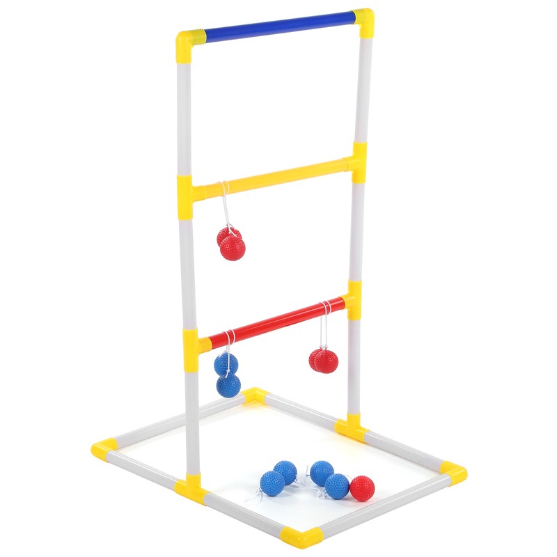 Portable Ladder Ball Toss Game Set Indoor Outdoor Patio Backyard
