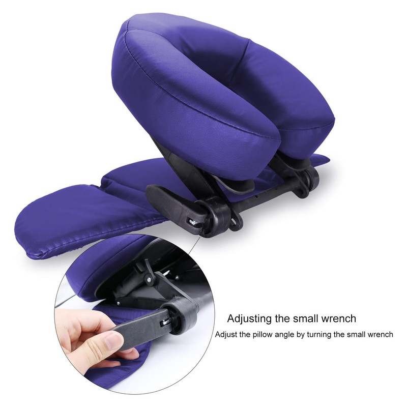 TRENDBOX Face Down Tabletop Massage Kit Adjustable Headrest Pillow -