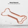100pcs Shaped Paper Clips Electroplating Rose Gold Series Metal Portable
