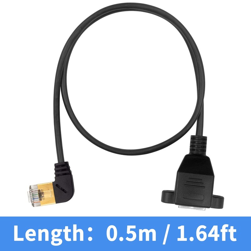 Duttek Cable adaptador Ethernet de 90 grados, cable Ethernet Cat