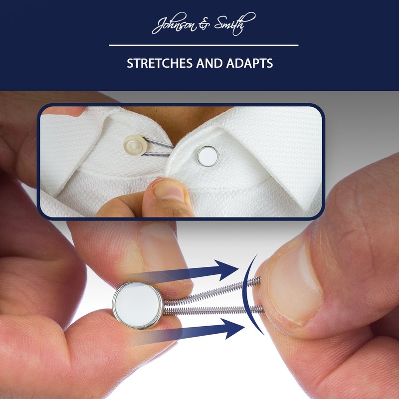 Johnson & Smith 6 Pack metal blanco collar extensores para