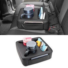 MARCHFA Cup Holders for Car Back Seat Cup Holders Rear Seat Drinks Holder Car Back Seat Organizer Storage Backseat Accessories for Car Couch Boat Cup Holder Tray Black