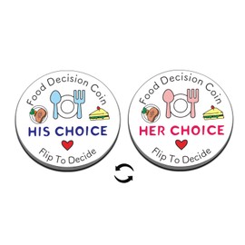 Christmas Gag Gifts for Women Men Funny White Elephant Gifts Christmas Gifts for Him Her Food Decision Coin Funny Stocking Stuffers for Adults Women Men Xmas Gifts for Wife Valentine Gifts for Him