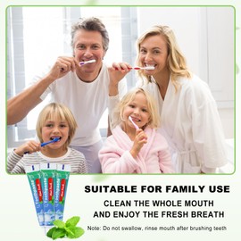 HAIFOTRVA 0.35 oz Bulk Travel Size Toothpaste,100 Tubes 10 Grams Extra Small Toothpaste Travel Size Bulk 0.8x3.5 inches Mint Flavor Mini Disposable Toothpaste for Hotel,Guests,Homeless,Office