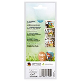 Heitmann Eierfarben Egg Colours 12 Decorative Sleeves with 4 Different Motifs – Traditional Easter Motifs – Easter – Painting Easter Eggs, Decorating Easter Eggs
