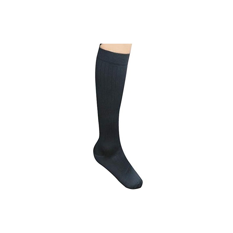 Medical Elastic Stockings rekkusufitto High Socks Navy Microfiber Low Pressure