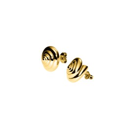 Purelei® Nautical Small Stud Earrings - Small Shell Spiral Earrings Stainless Steel in Gold, Silver or Rose Gold - Maritime Women's Jewellery in Timeless Design - 14.7mm, 9.15g, Stainless Steel