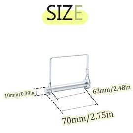 Ruidee 5 Pcs Shaft Locking Pin 10x70mm Wire Lock Pin Safety Coupler Pin Carbon Steel Square Retainer Wire Clip Hitch PTO Pin Trailers Pin for Farm Garden (FSX/10x70mm)