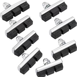Premium Bicycle Brake Pads 8-Pack(4pair) – 4mm Durable & Quiet, Universal Fit for BMX, MTB, Road Bikes with Side-Pull Caliper Brakes – Long-Lasting Rubber and Steel Construction, Easy Installation