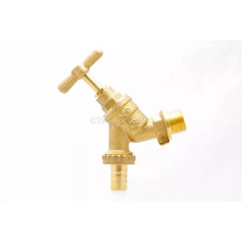 TC Outside Garden TAP Hose Union BIB TAP 1/2" Brass with Double Check Valve