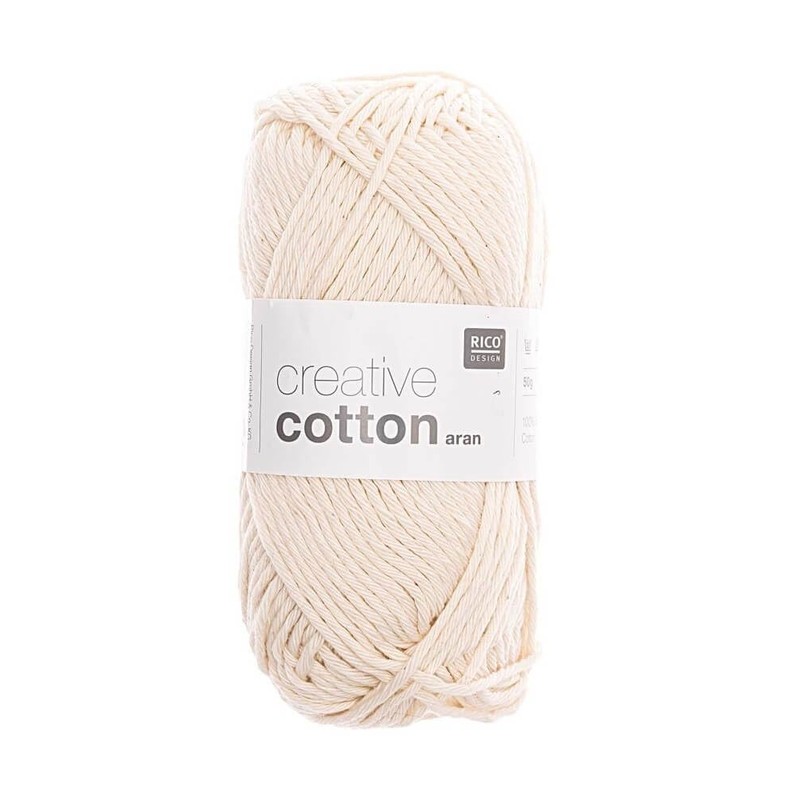 50 g Creative Cotton Aran cotton crochet, 85 m run