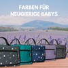 BUBENHERZ Grey Bear Nappy Bag with XL Changing Mat and