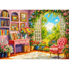 Flowers Room Jigsaw Puzzles for Adults 1000 Jigsaws Blooming Vines 1000 Piece Jigsaw Puzzles for Adults