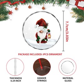 Merry Christmas Tree Ornament Christmas Tree Decoration Glass Hanging Ornament Shiny Decor Ornament Decoration for Christmas Tree Home Decor Xmas Gifts 02