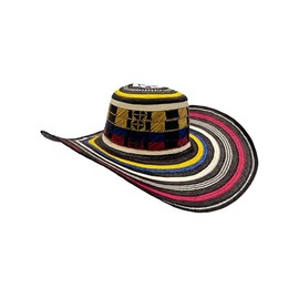 Colombian Sombrero De Caña Flecha Vueltiao (US, Alpha, One Size, Just Hat, Tri-Color)