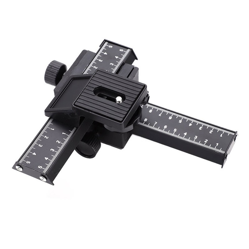 4 Way Macro Focusing Rail Slider with 1/4" Mounting Screw