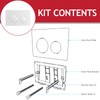 SPARES2GO Luxury Flush Plate Kit for Concealed Toilet Cistern Wall