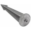Ground Spike Cast Aluminium Natural 160 mm with M5 Screw