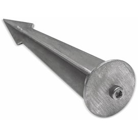 Ground Spike Cast Aluminium Natural 160 mm with M5 Screw