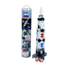 Plus-Plus 300.4182 9604182 Mini Ingenious Construction Toy, Tube Saturn V Rocket, Building Blocks Set, 240 Pieces, Multi-Coloured