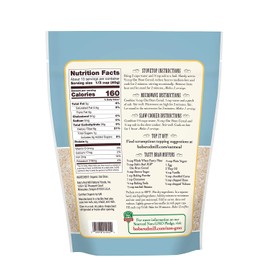 Bob's Red Mill Organic Oat Bran Hot Cereal 18 Ounce (Pack of 2)