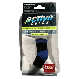 Ellenbogenbandage ActiveColor, Farbe schwarz, Größe L